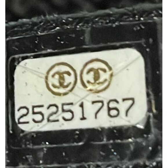 Chanel Deauville Tote Raffia with Glitter Detail Large Gray - Picture 7 of 7